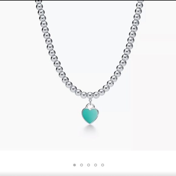 Tiffany beaded necklace with charm. Receipt included! - Picture 1 of 8